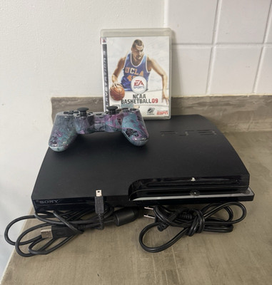 Sony PlayStation 3 Slim CECH-2501A 160GB Black Bundle 1080p  tested and works