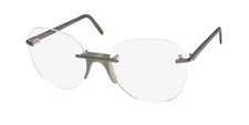 NEW ANDY WOLF ETHEN EYEGLASSES 56-18-140 FRANCE PILOT METAL & PLASTIC RIMLESS
