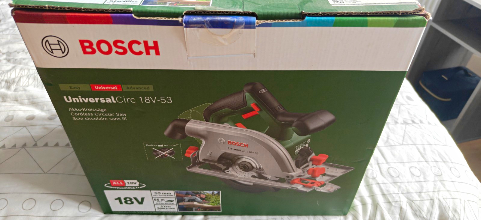 Bosch UniversalCirc 18V-53 Cordless Circular Saw – Excellent Condition