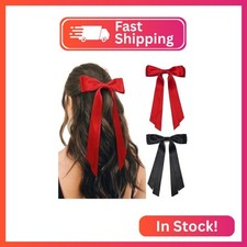 Cute Hair Accessories: Bow Clips, Ribbon Barrettes with Tassels, and Hair Bows f