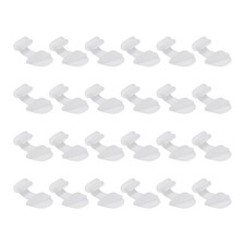 0.9 Inch USB Type C Dust Plug, 24 Pcs Anti Dust Plug Cover Female End, White