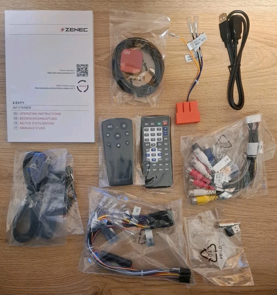 ZENEC Z-E3771 FIAT Ducato II, 1-DIN DAB+ Infotainer mit Apple Car Play und GAA - Bild 4 von 4