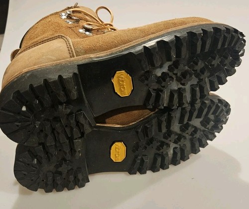 VTG DEXTER MOUNTAINEERING ALPINE HIKING BOOTS BROWN SUEDE LEATHER Men's Sz. 9.5 - Picture 8 of 11