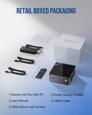 GMKtec Gaming Mini PC AMD Ryzen 7 Radeon 780M 32GB RAM 1TB SSD