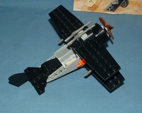 ADVENTURERS: BI-WING BARON PLANE SET 5928 - LEGO - 1998 - USED