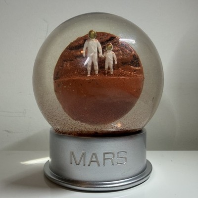 Humango Inc/ NASA Planet Mars Dust Snow Globe Sand Space Astronauts Astronomy