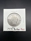 1912 D Barber Half Dollar VG Condition Nice Type Coin 90% Silver