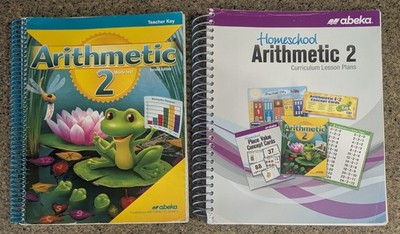 Abeka Homeschool Arithmetic Grade 2 Curriculum Lesson Plans & Work Text Key