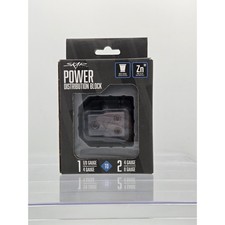 Skar Audio SK-DIST-BLK1 Power Distribution Block 1/0 or 4 Gauge to Dual 4/8Gauge