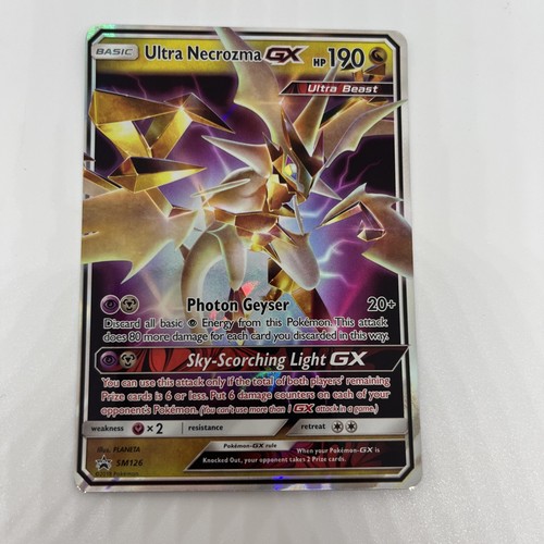 Ultra Necrozma GX Pokemon Sun & Moon Black Star Promo #SM126 LP+/NM