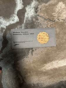 Historical Document Co. Abraham Lincoln's Gettysburg Address 1863 1977 Vintage