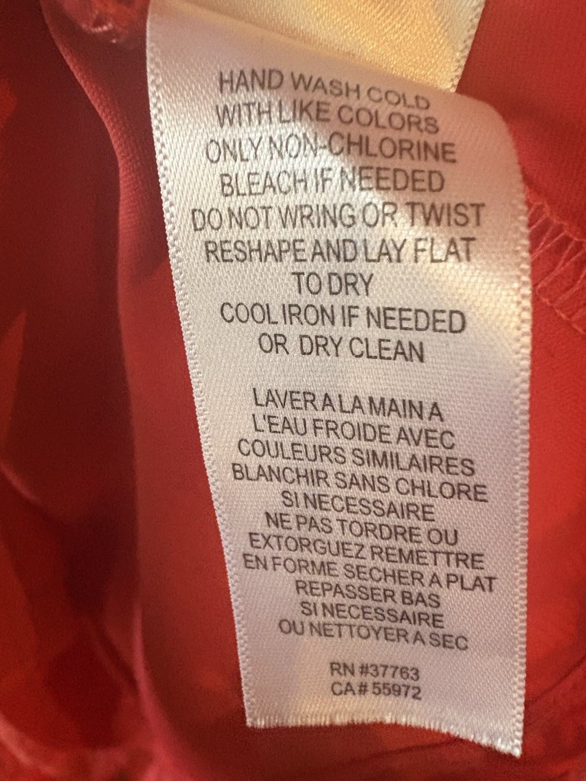 Laundry By Shelli Segal Lace Overlay Salmon Cocktail Dress with 3/4 Sleeves Sz 8