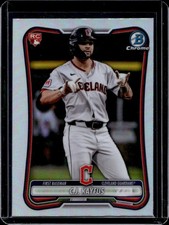 2026 Bowman C.J. Kayfus Chrome Red RC Variation #98 Guardians Rookie