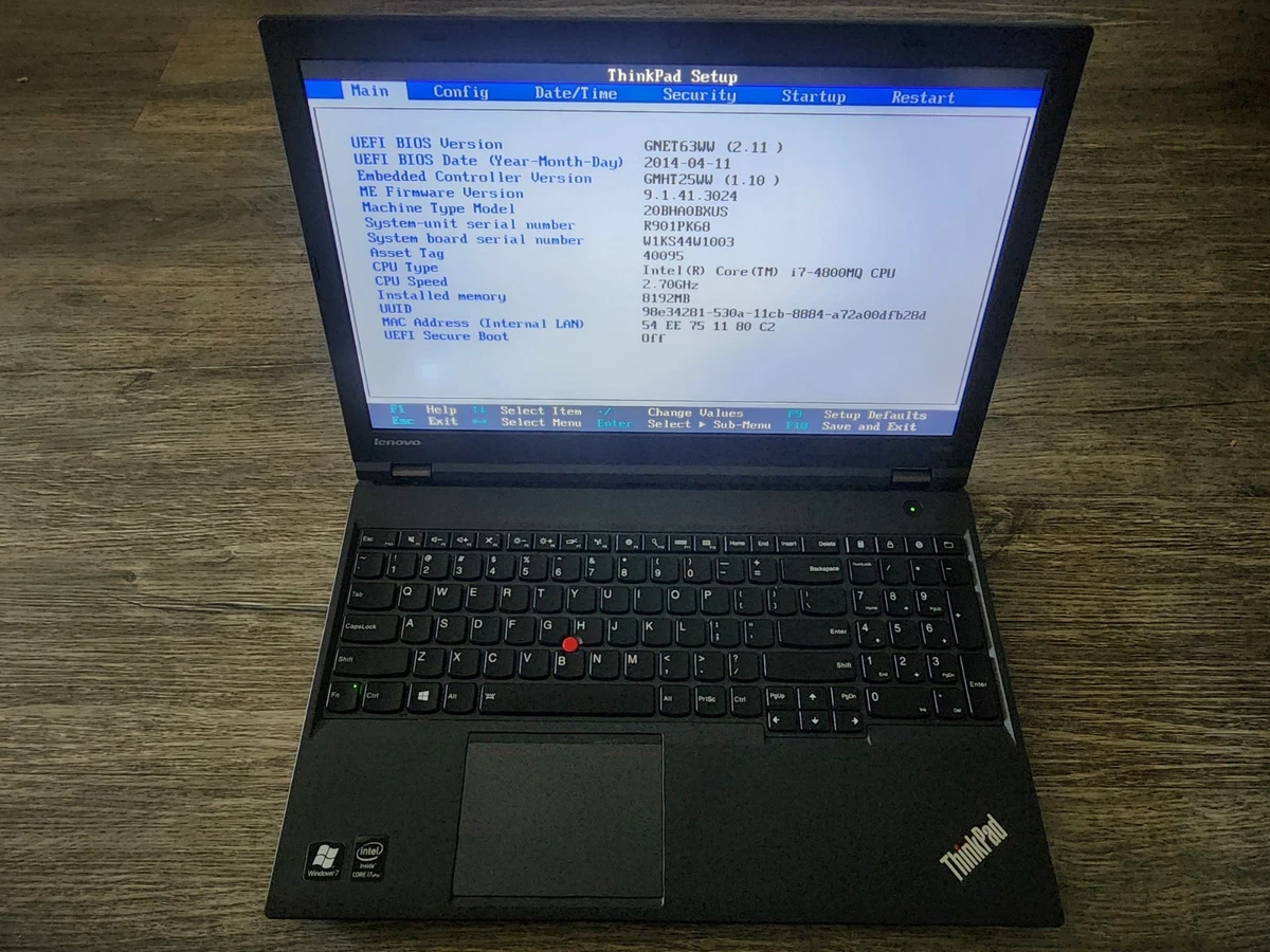 Lenovo ThinkPad W540 8 GB RAM PC Laptops & Netbooks for Sale - eBay