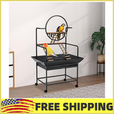 Bird Playstand,66''H Birdcage Stand Activity Play Center W/Perches  Ladders NEW