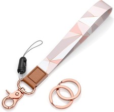 Wristlet Keychain, Wrist Lanyard Key Chain for Women Men Car Keys ID Badges Card