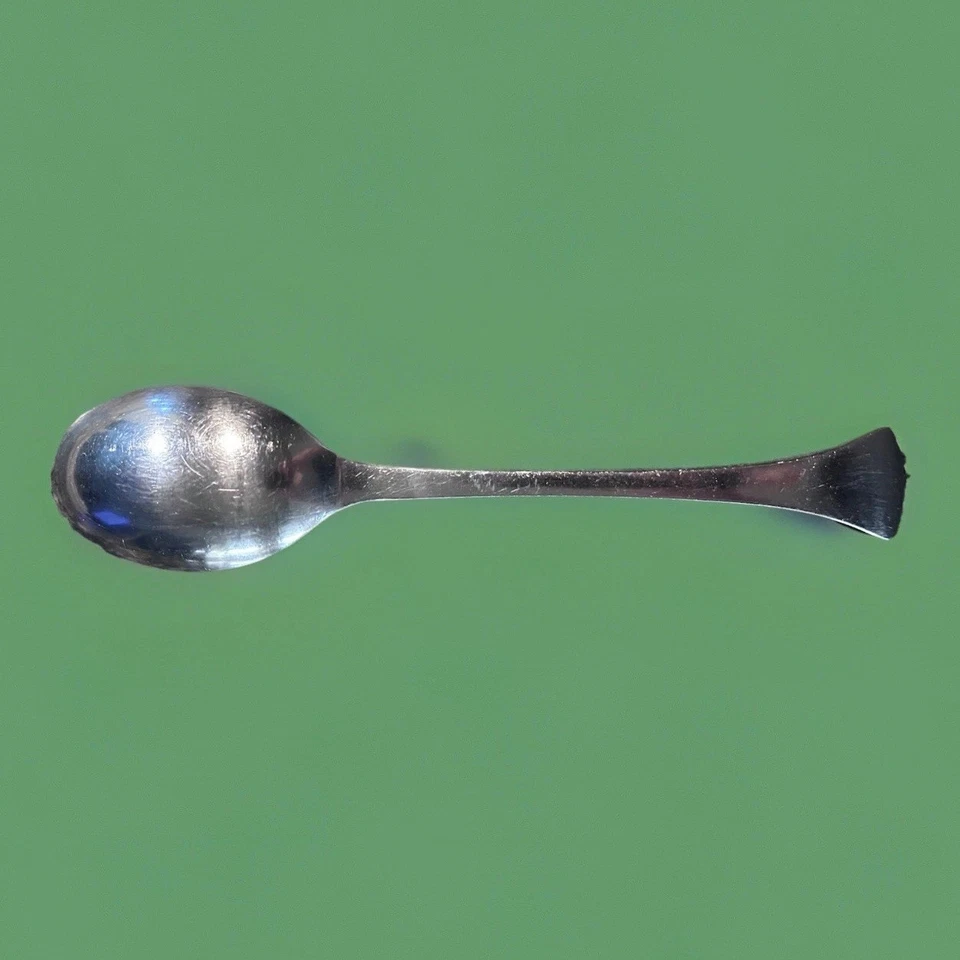 "Cuchara para servir sólida de cardo Dansk de 10"" de acero inoxidable hecha en Francia usada en excelente estado" Foto 2 de 3