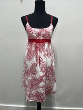 BB Dakota Red and White Sundress Size Small