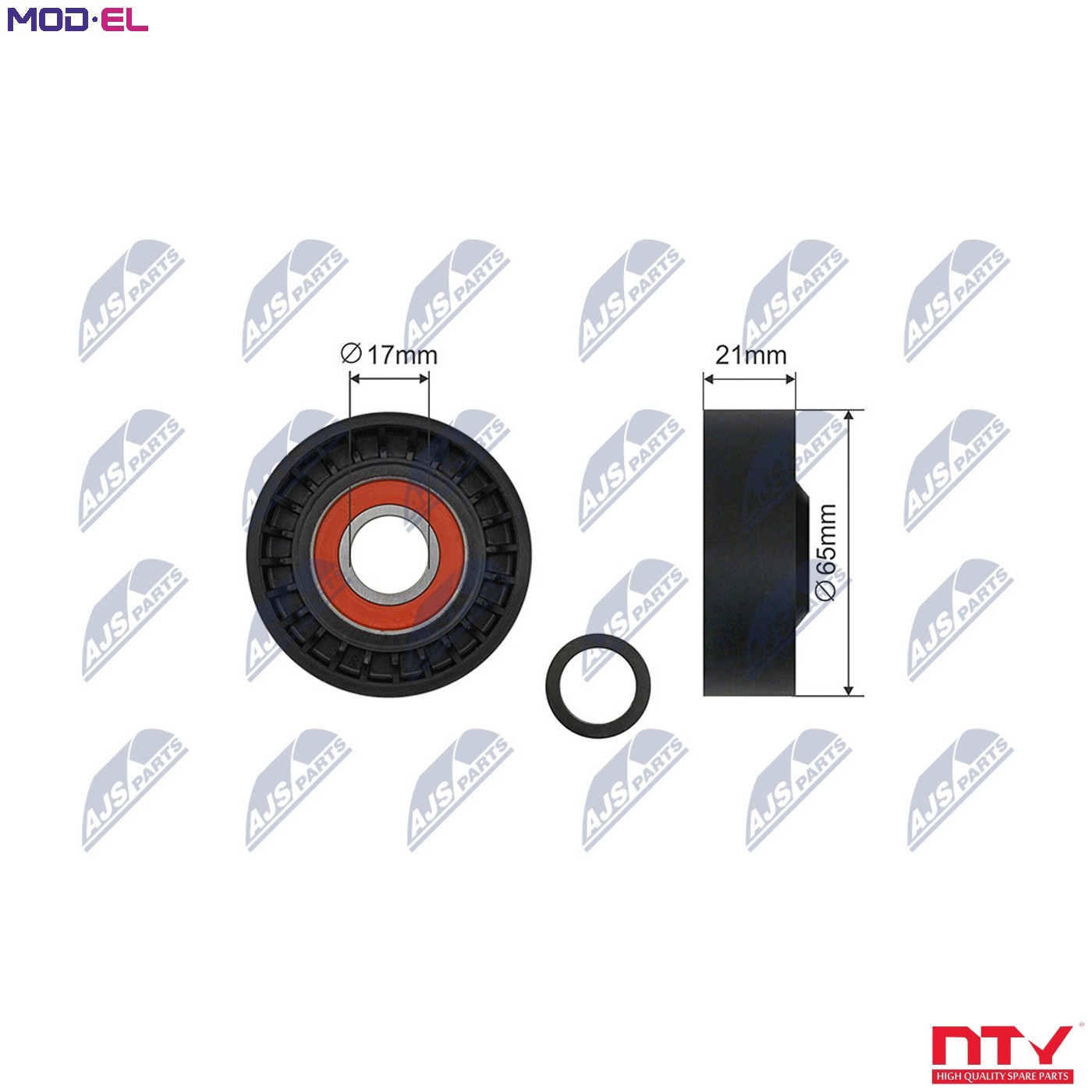 TENSIONER PULLEY VRIBBED BELT RNK-FR-054 FOR FORD VOLVO V50 C30 V40/Cross C70