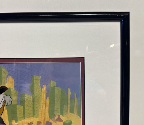Scrooge McDuck Money in the Bank SeriCel COA Walt Disney In Frame 1998 - Picture 7 of 11