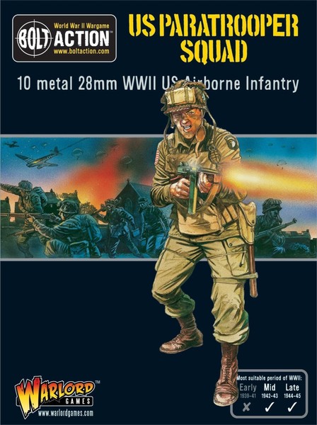 Us Paratrooper Squad, Us Army, Bolt Action WW2, Warlord Games, Neu/Ovp-image