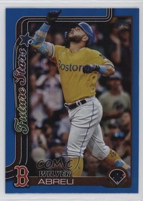 2025 Topps Series 2 Future Stars Blue Rainbow Foilboard 8/150 Wilyer Abreu 0j8f