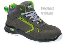 Scarpa Alta Nabuk grigio Antinfortunistica Logica BORNEO2 N. 39