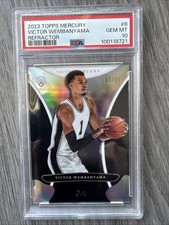 2023-24 Topps Mercury - Victor Wembanyama #8 Refractor 89/99 (RC) PSA 10