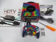 Region-Free Nintendo GameCube with GC Loader Installed plus HDMI Adapter