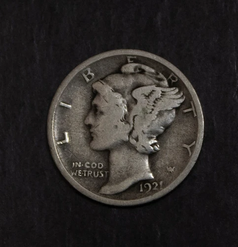 1921 Mercury Dime Fine   Lot 4974