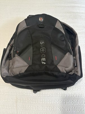 SwissGear Laptop Backpack Black Gray Computer Travel School Business Book Bag