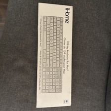 iHome Full Size Wired Keyboard: Compatible w/ Apple iOS or Windows - Sleek Mac