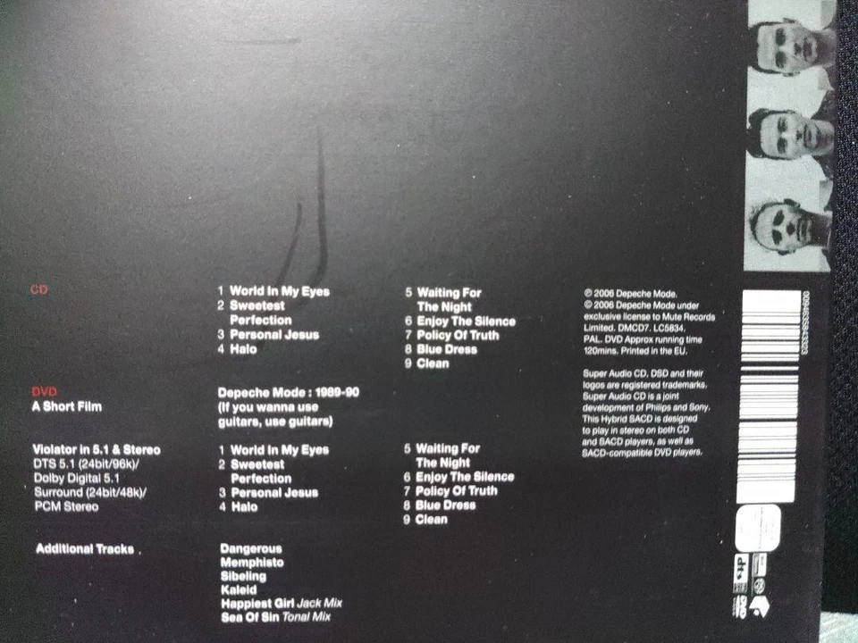 Depeche Mode Violator Sacd + Dvd Pal Audio Cd Super Audio Music Album Foto 2 de 3