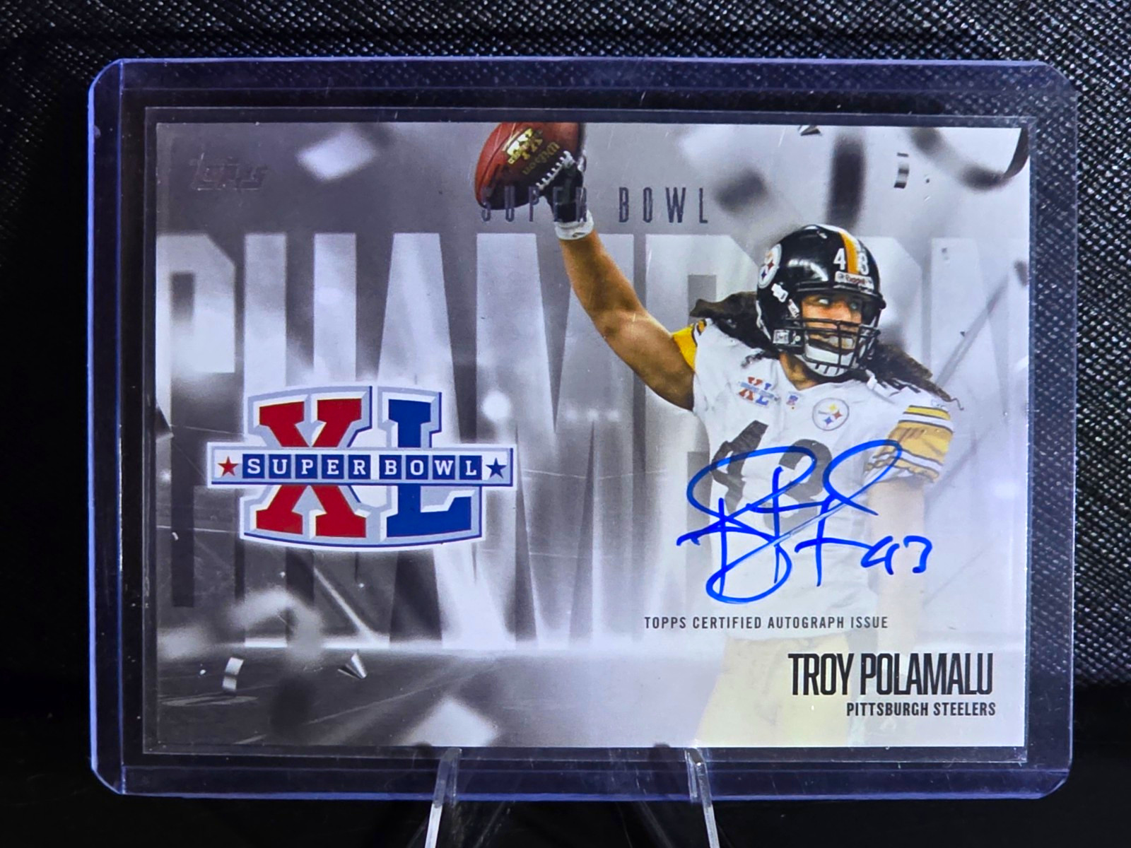 Topps 2026 Flagship Troy Polamalu Super Bowl Champ Sig Auto SBCS-TP Steelers