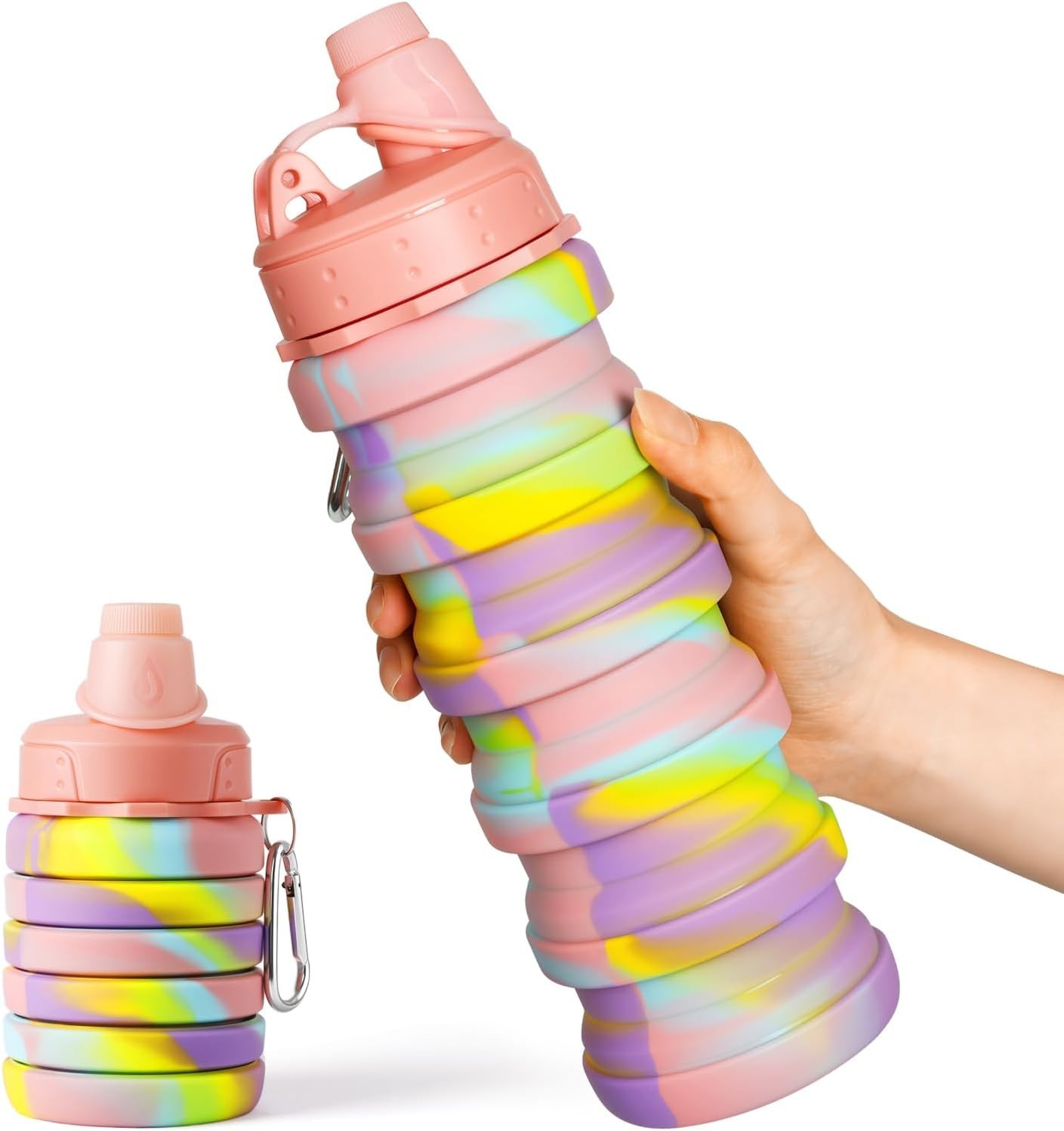 For Travel, Foldable Sports Water Bottle For Kids,