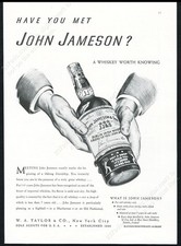1940 John Jameson Jamesons Irish Whiskey bott...