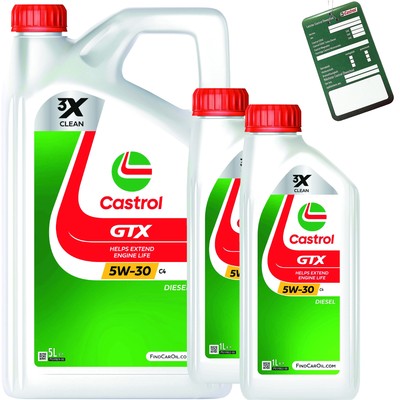 Castrol Motoröl GTX 5W-30 C4 7L MB 226.51 Renault RN 0720 Fiat 9.55535-S4
