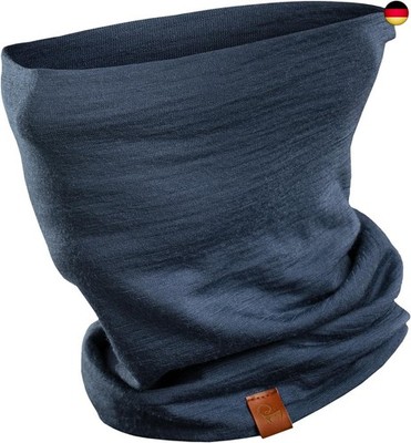 menique Schlauchschal Herren ? 100% Merino Wolle Loop Schal, Atmungsaktives