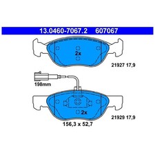 Satz Bremsbeläge Bremsklötze vorne für Alfa Romeo 145 930 146 | 23816229