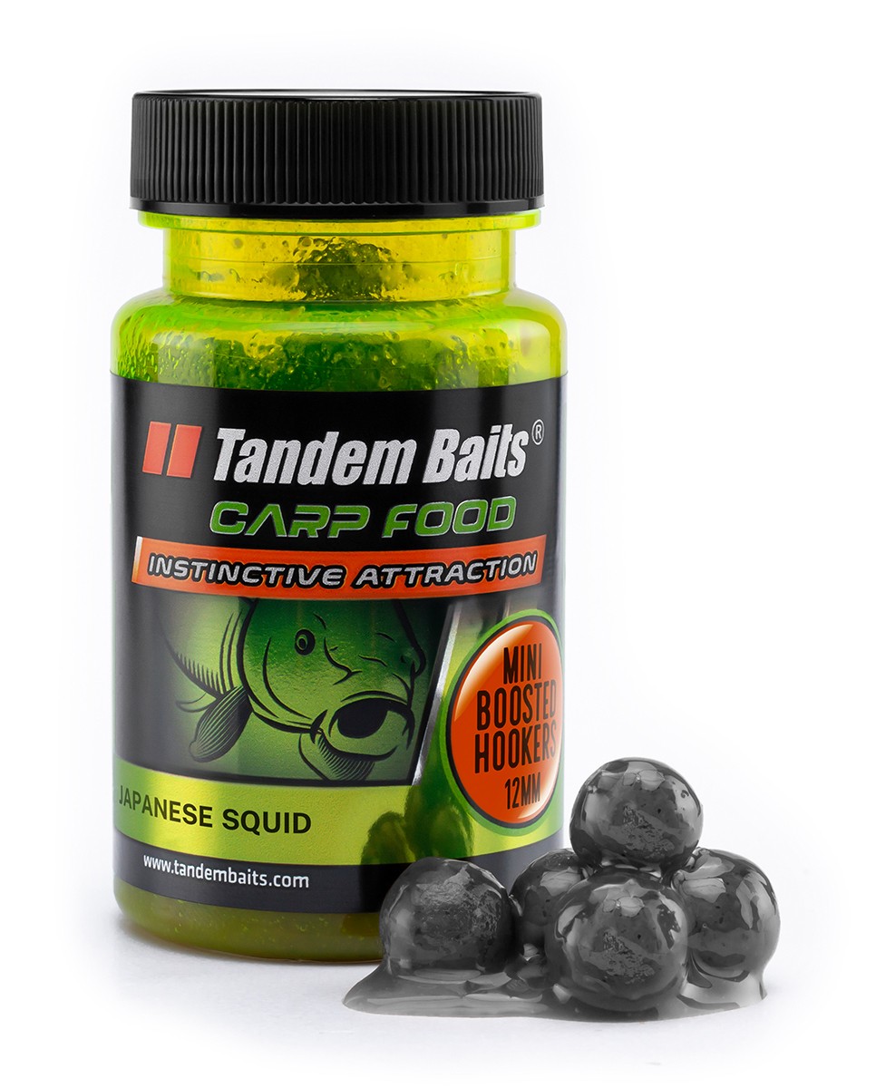 Tandem Baits Mini boilies Boosted Hookers CF 12 mm–50 g Calamaro Giapponese