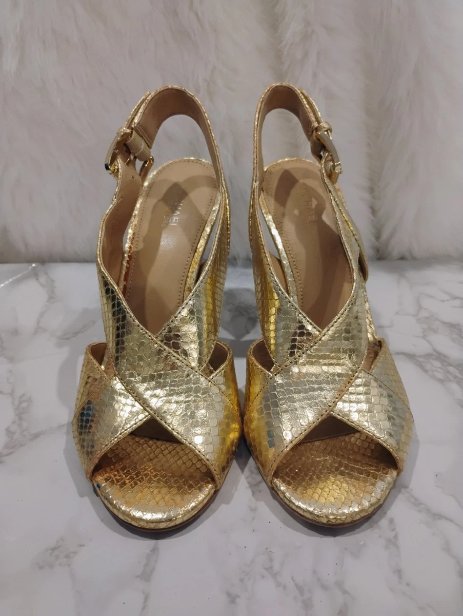 Michael Kors Gold Sandals for Women for sale | eBay