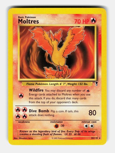 Moltres 30/110 Rare Legendary Collection Pokemon Near Mint