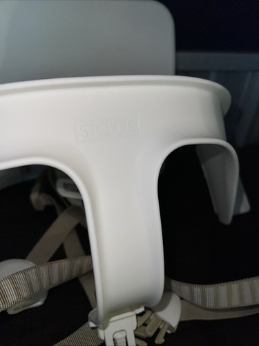 Tripp Trapp Baby Set von Stokke, weiß abnehmbarer Sitz + Gurt NEU - Bild 5 von 13