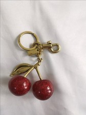 Coach Cherry Bag Charm Keychain