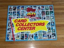 1992 Topps 40th Anniversary Baseball Card Collectors Center Store Display Sign