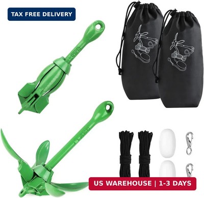 Alpinista Kayak Anchor, 3.5 lb Paddle Board Anchor Kit with 40 ft Marine Rope fo