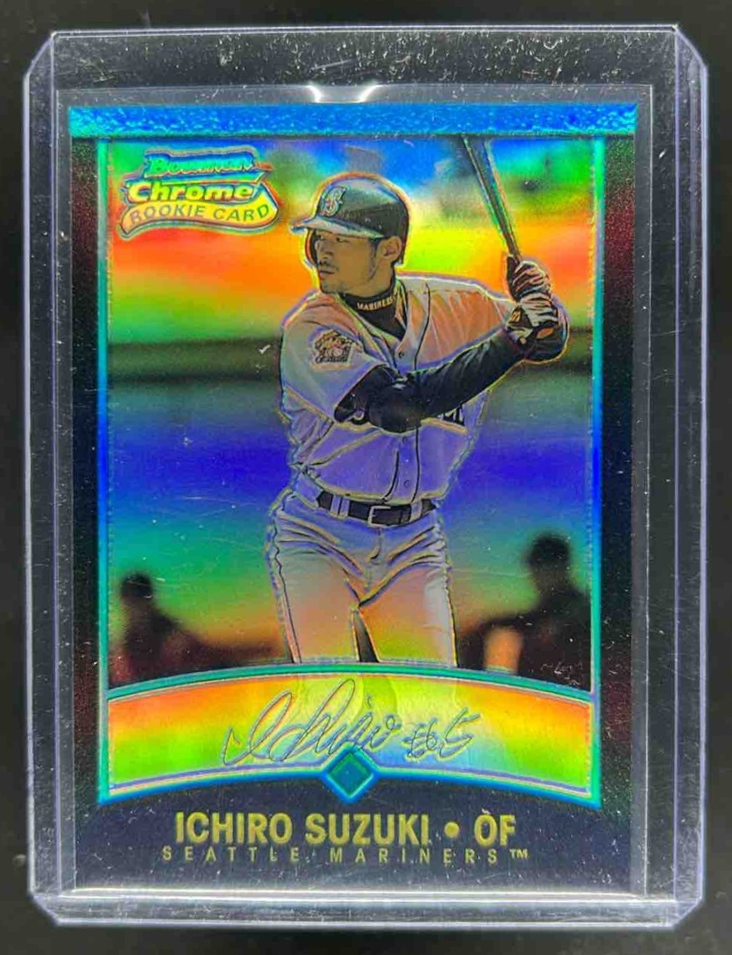2001 Bowman Chrome Ichiro Suzuki Refractor Rookie RC #351b Mariners