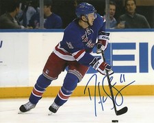 Derek Stepan Rangers Signed Auto 8x10 PHOTO