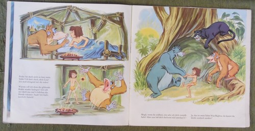 LP : Dschungel Buch II , Disneyland STMA 9702 , 1971 , Klappcover mit Buch - Imagen 4 de 11