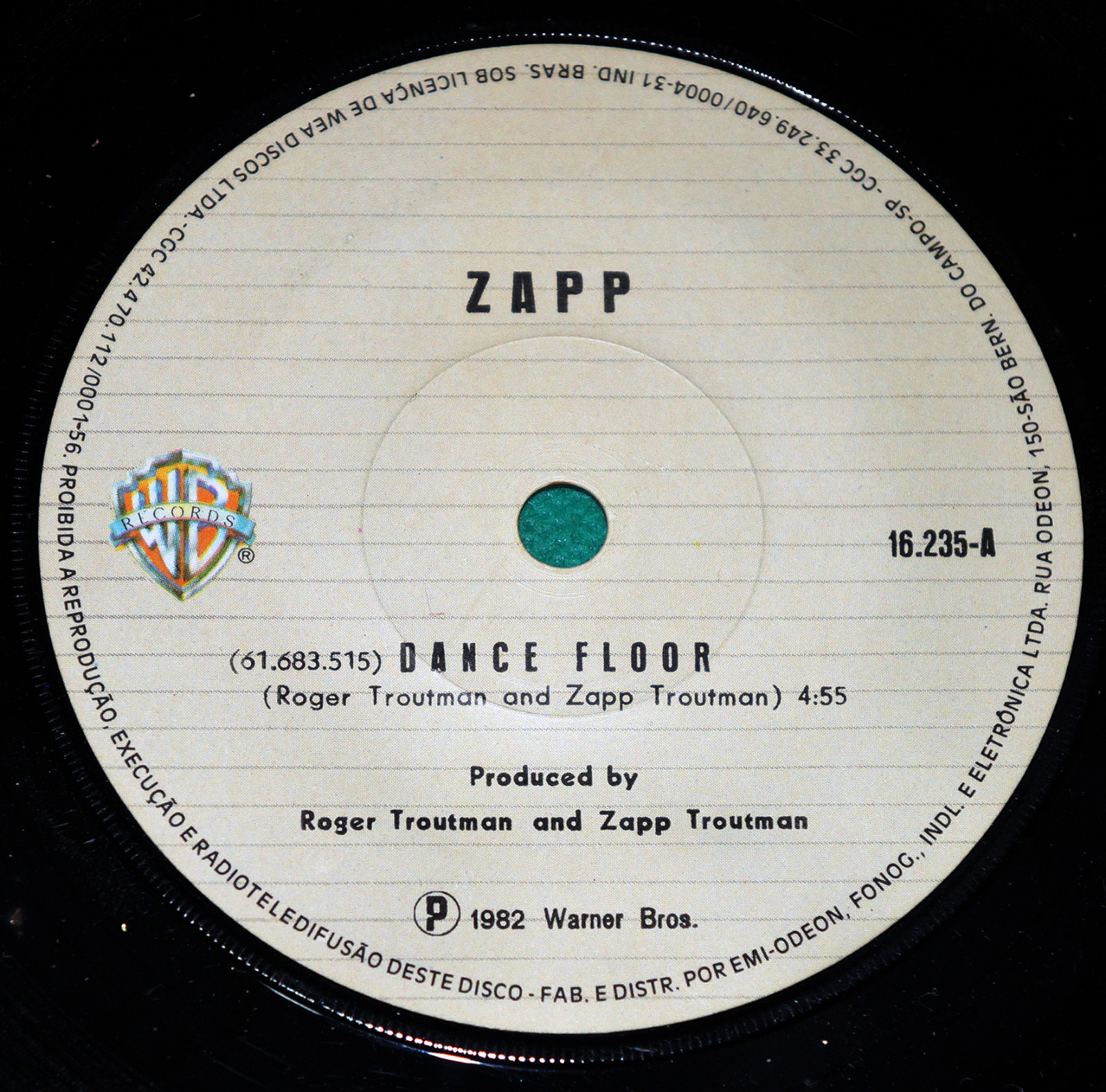 Zapp Dance Floor Brazil 7" Single 1982 eBay